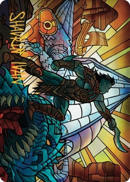 Astor Bearer of Blades Art Card (Gold-Stamped Signature) (68) [ASDMU] - MTG Single