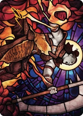 Garna Bloodfist of Keld Art Card (Gold-Stamped Signature) (71) [ASDMU] - MTG Single