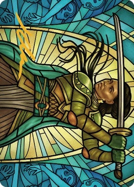 Shanna Purifying Blade Art Card (77/81) (Gold-Stamped Signature) (77) [ASDMU] - MTG Single