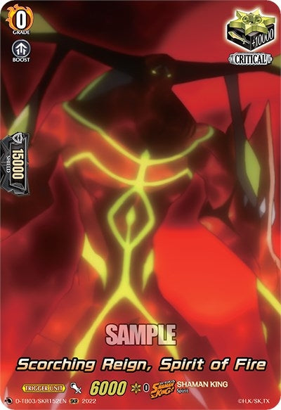 Scorching Reign spirit of Fire (SKR) (3152) [D-TB03] - Cardfight Vanguard Single