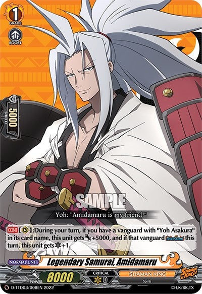 Legendary Samurai Amidamaru (3008) [D-TTD03] - Cardfight Vanguard Single