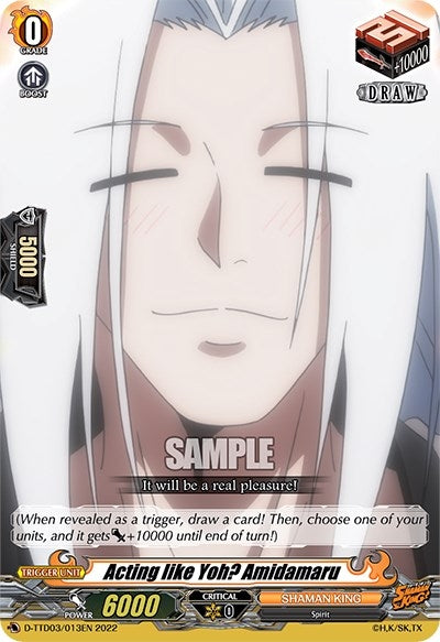 Acting like Yoh? Amidamaru (3013) [D-TTD03] - Cardfight Vanguard Single