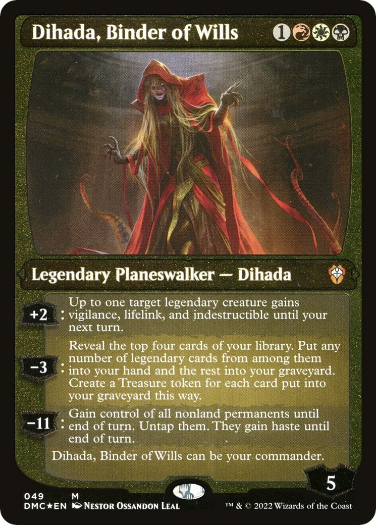 Dihada Binder of Wills (Display Commander) - Thick Stock (49) [DMC] - MTG Single
