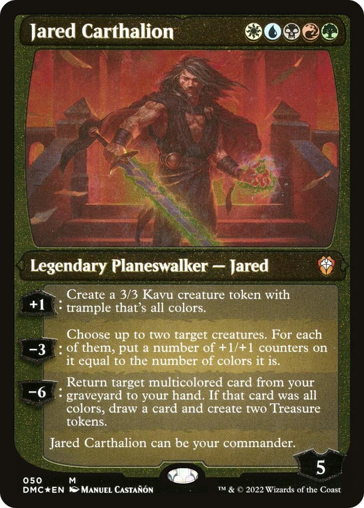 Jared Carthalion (Display Commander) - Thick Stock (50) [DMC] - MTG Single