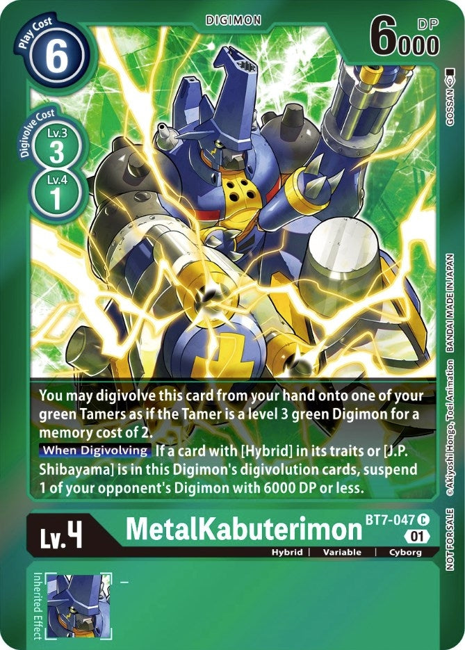 MetalKabuterimon (Event Pack 3) (7047) [BT07] - Digimon Card Game Single
