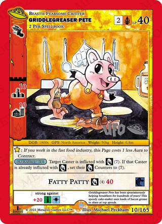 Griddlegreaser Pete (10) (UFOFE-SP) - MetaZoo Single
