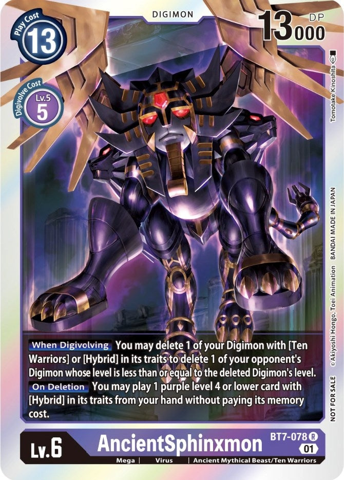 AncientSphinxmon (Event Pack 3) (7078) [BT07] - Digimon Card Game Single