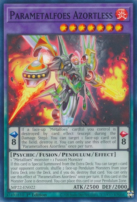 Parametalfoes Azortless (22022) (MP22) - YuGiOh Single