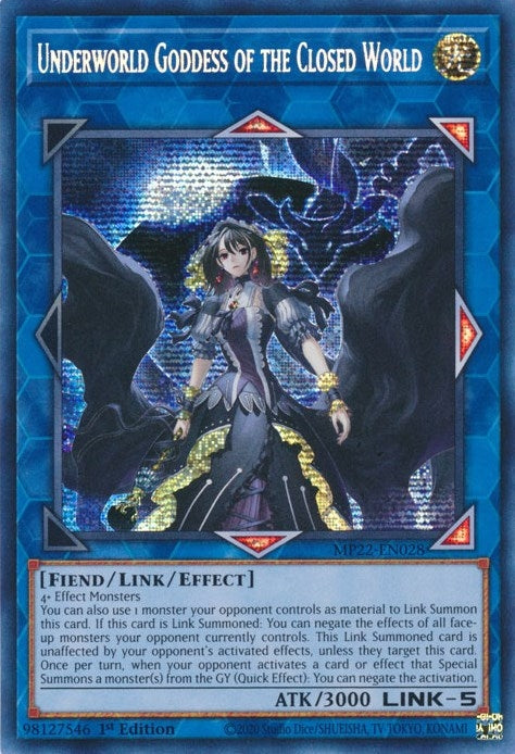 Underworld Goddess of the Closed World (22028) (MP22) - YuGiOh Single