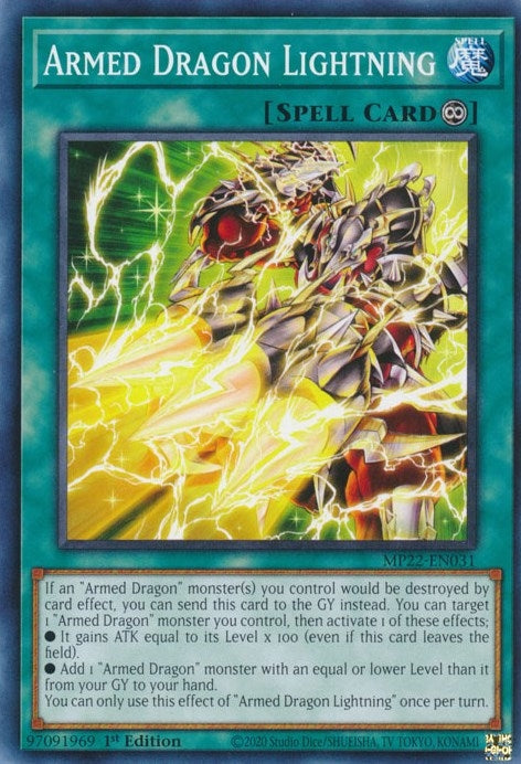 Armed Dragon Lightning (22031) (MP22) - YuGiOh Single