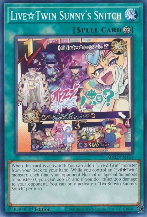 Live Twin Sunny’s Snitch (22161) (MP22) - YuGiOh Single
