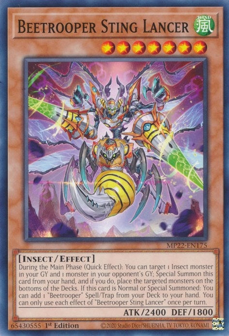 Beetrooper Sting Lancer (22175) (MP22) - YuGiOh Single