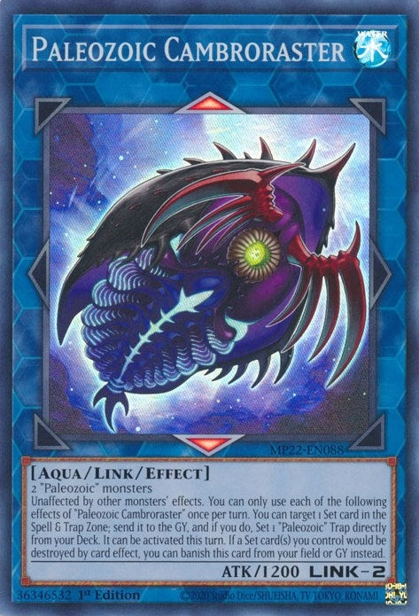 Paleozoic Cambroraster (22088) (MP22) - YuGiOh Single