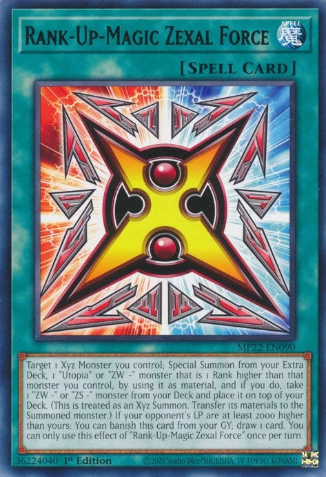 Rank-Up-Magic Zexal Force (22090) (MP22) - YuGiOh Single