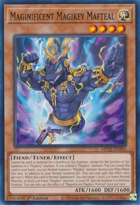 Maginificent Magikey Mafteal (22200) (MP22) - YuGiOh Single