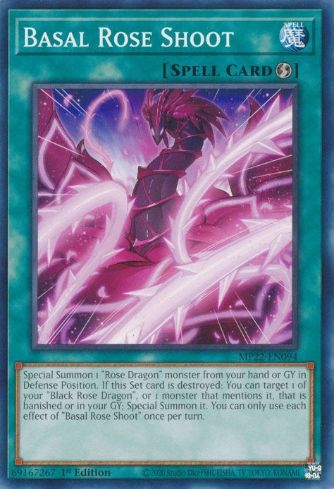 Basal Rose Shoot (22094) (MP22) - YuGiOh Single