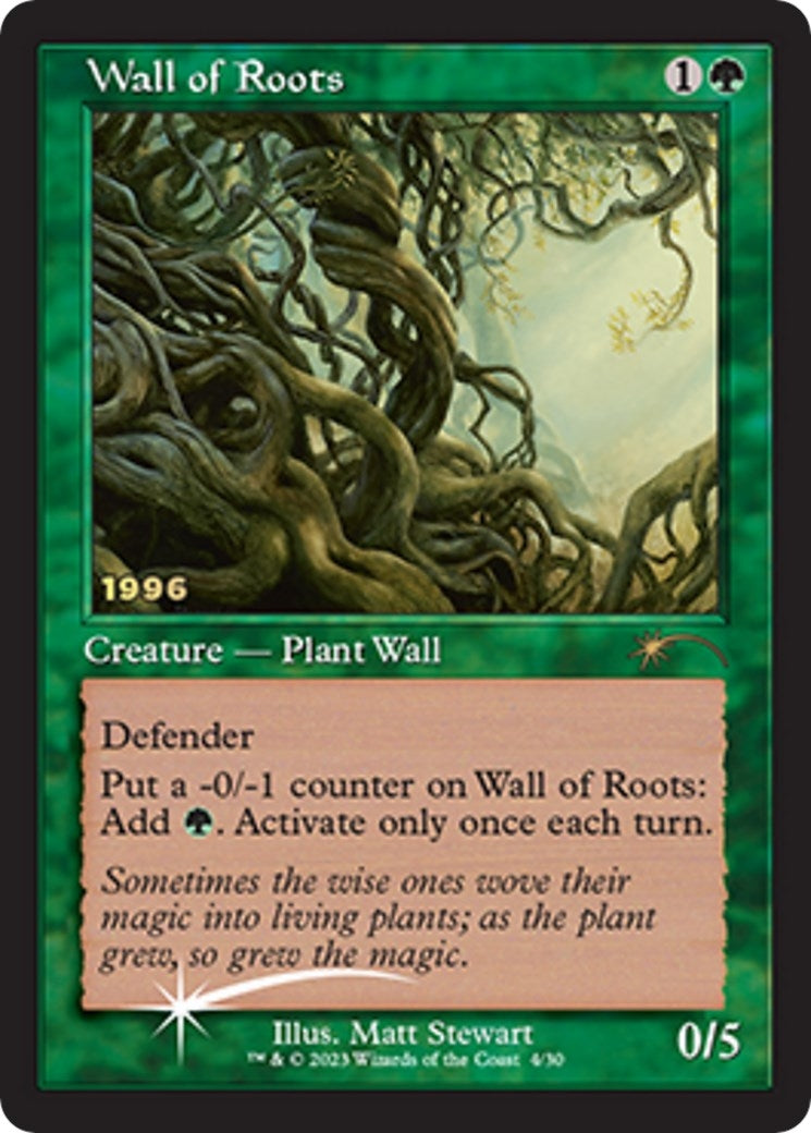 Wall of Roots (4) [30A-P] - MTG Single