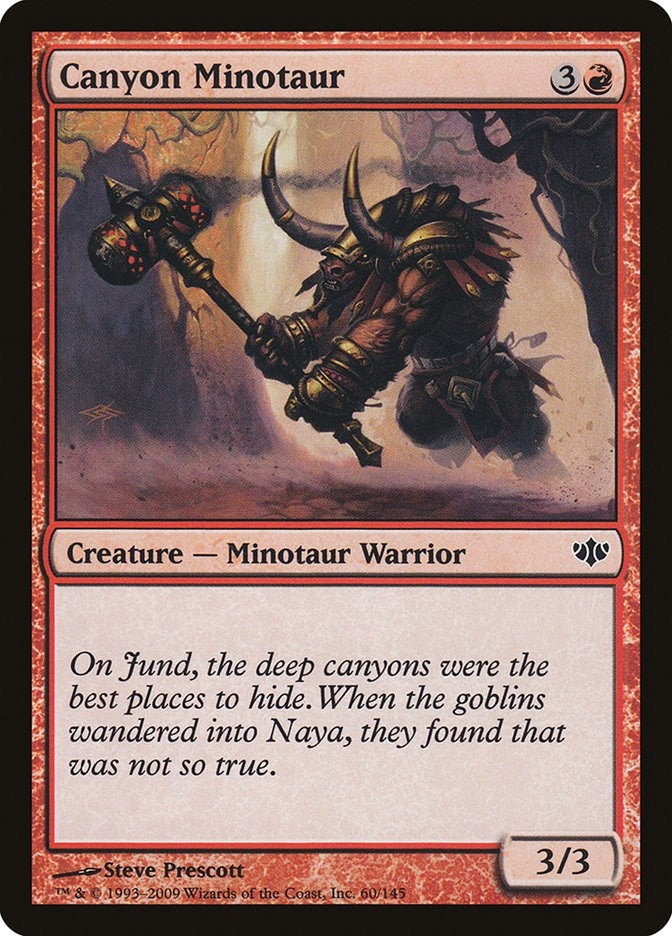 Canyon Minotaur (60) [CON] - MTG Single