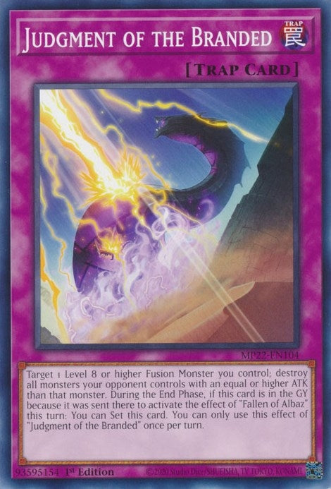 Judgment of the Branded (22104) (MP22) - YuGiOh Single