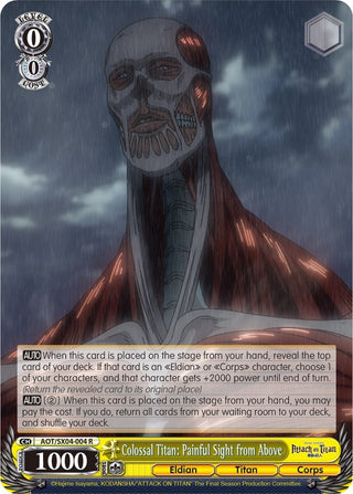Colossal Titan: Painful Sight from Above (4004) [AOT3] - Weiss Schwarz Single