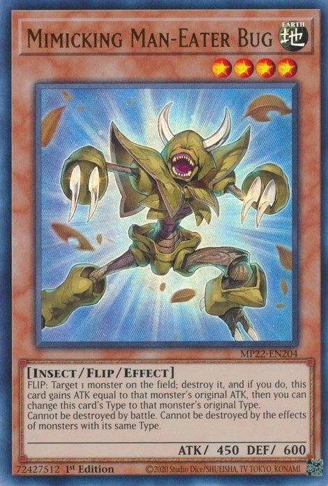 Mimicking Man-Eater Bug (22204) (MP22) - YuGiOh Single