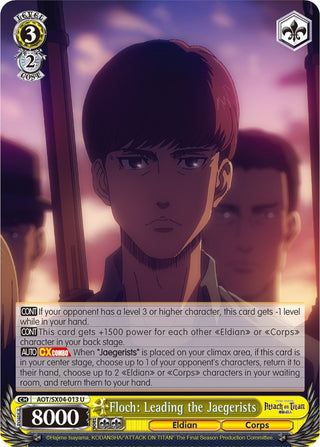 Floch: Leading the Jaegerists (4013) [AOT3] - Weiss Schwarz Single