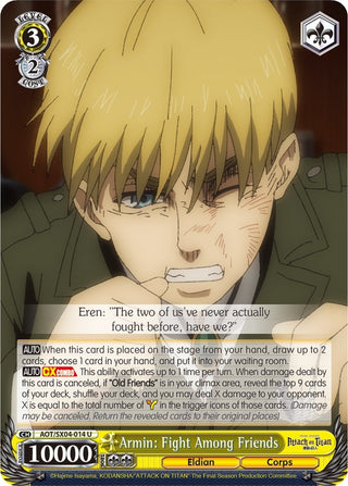 Armin: Fight Among Friends (4014) [AOT3] - Weiss Schwarz Single