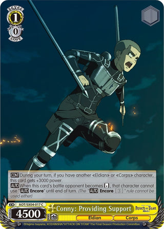 Conny: Providing Support (4017) [AOT3] - Weiss Schwarz Single