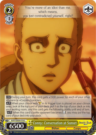Conny: Conversation at Sunset (4018) [AOT3] - Weiss Schwarz Single