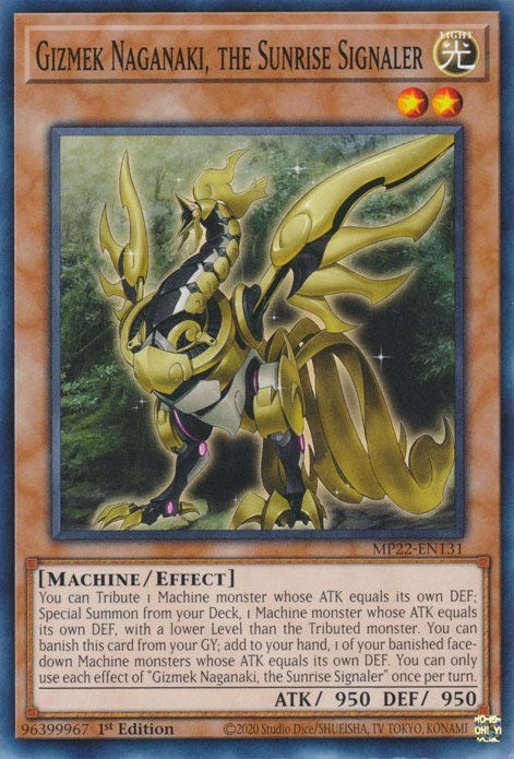 Gizmek Naganaki the Sunrise Signaler (22131) (MP22) - YuGiOh Single