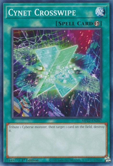 Cynet Crosswipe (22247) (MP22) - YuGiOh Single