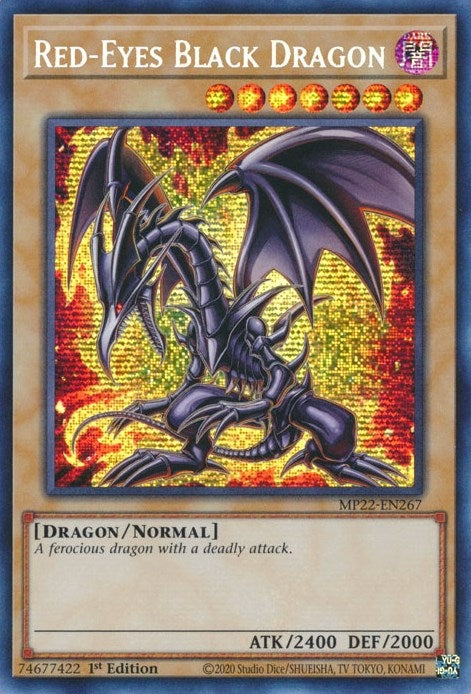 Red-Eyes Black Dragon (22267) (MP22) - YuGiOh Single