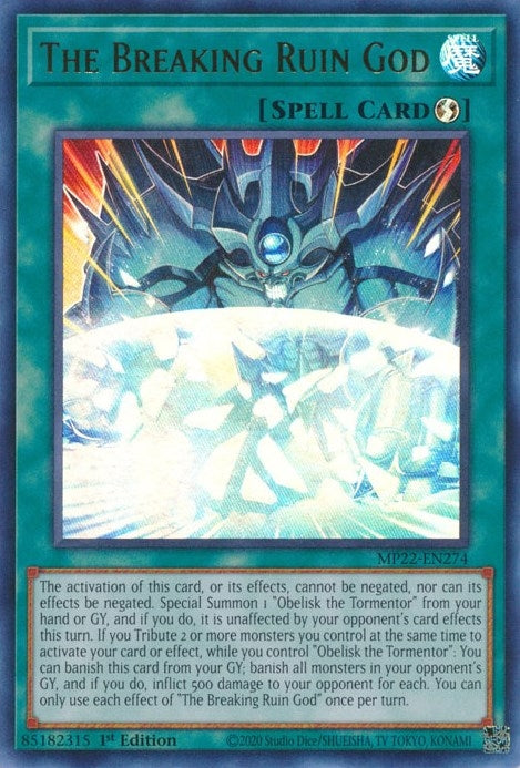 The Breaking Ruin God (22274) (MP22) - YuGiOh Single