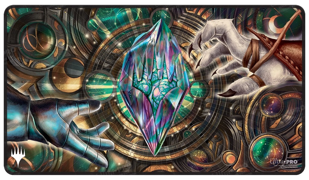 Dominaria United Stylized Planeswalker Symbol Stitched Playmat for Magic: The Gathering - Playmats Sealed