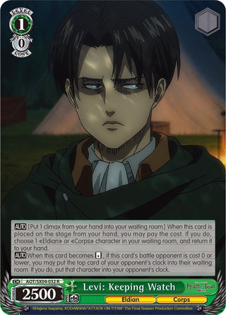Levi: Keeping Watch (4032) [AOT3] - Weiss Schwarz Single