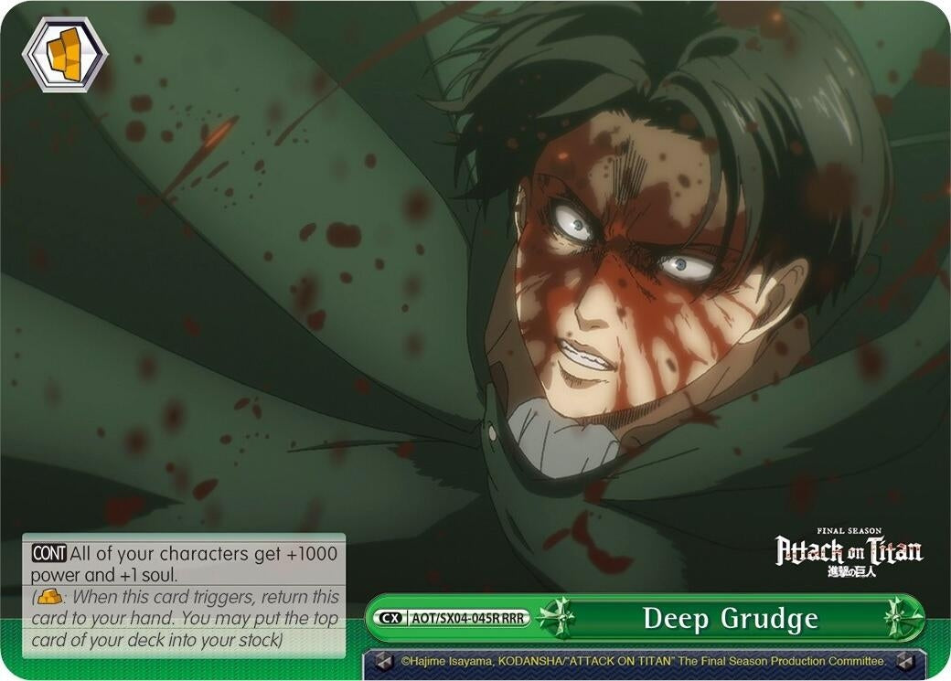 Deep Grudge (RRR) (4045) [AOT3] - Weiss Schwarz Single