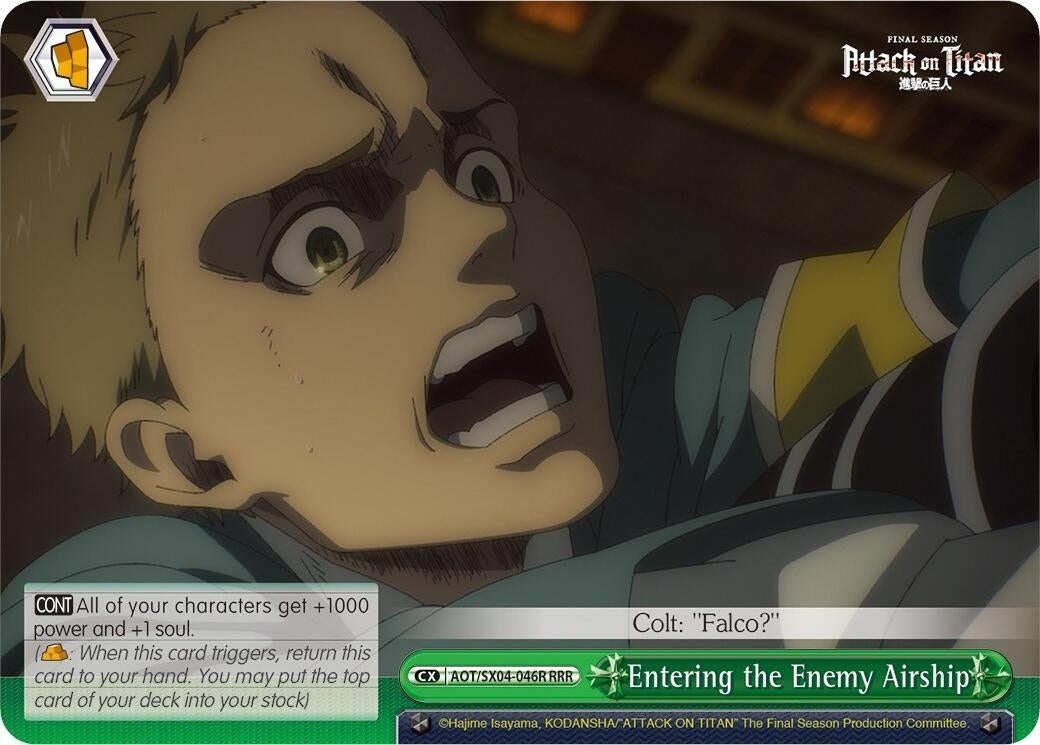 Entering the Enemy Airship (RRR) (4046) [AOT3] - Weiss Schwarz Single