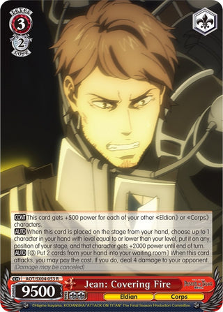 Jean: Covering Fire (4053) [AOT3] - Weiss Schwarz Single