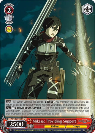 Mikasa: Providing Support (4056) [AOT3] - Weiss Schwarz Single
