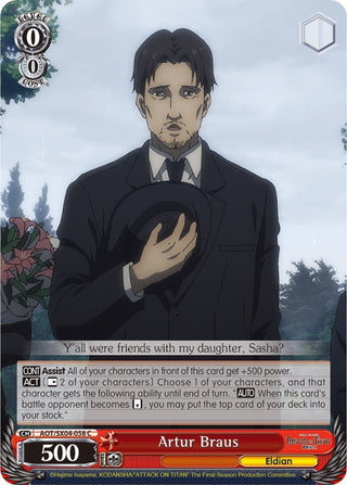 Artur Braus (4058) [AOT3] - Weiss Schwarz Single