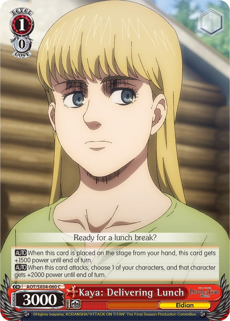 Kaya: Delivering Lunch (4060) [AOT3] - Weiss Schwarz Single