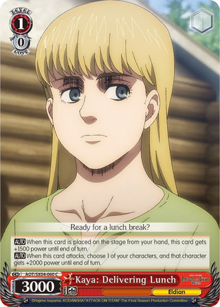Kaya: Delivering Lunch (4060) [AOT3] - Weiss Schwarz Single