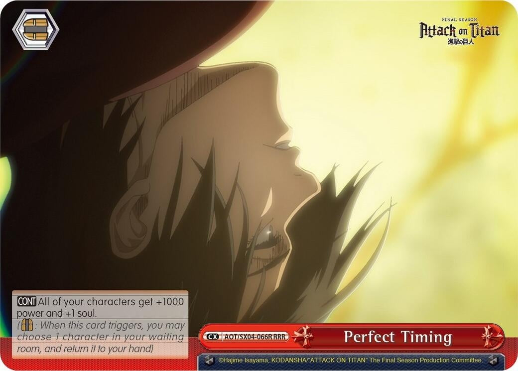 Perfect Timing (RRR) (4066) [AOT3] - Weiss Schwarz Single
