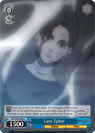Lara Tybur (4080) [AOT3] - Weiss Schwarz Single