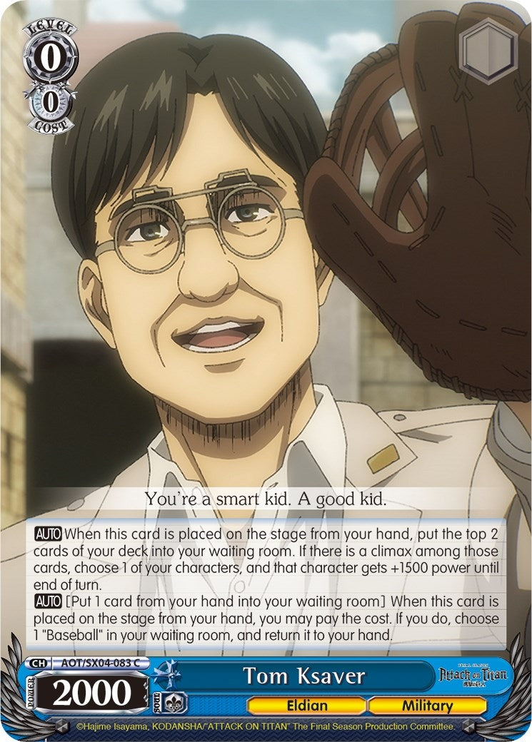 Tom Ksaver (4083) [AOT3] - Weiss Schwarz Single