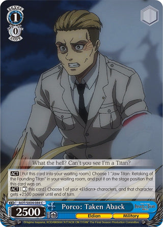 Porco: Taken Aback (4084) [AOT3] - Weiss Schwarz Single