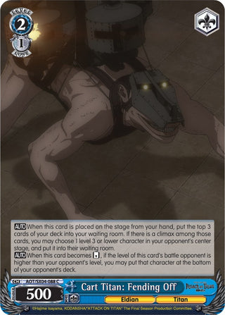 Cart Titan: Fending Off (4088) [AOT3] - Weiss Schwarz Single