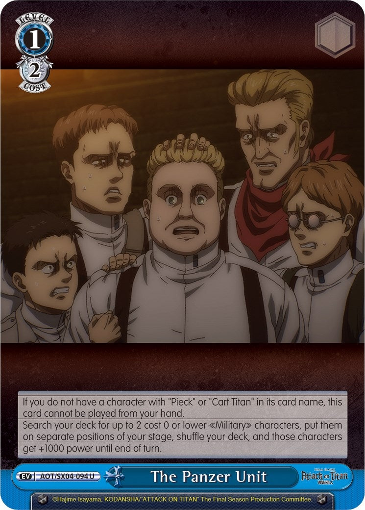 The Panzer Unit (4094) [AOT3] - Weiss Schwarz Single