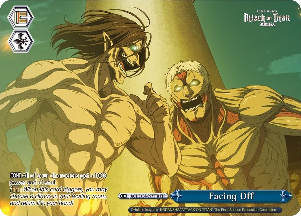 Facing Off (TTR) (4097) [AOT3] - Weiss Schwarz Single