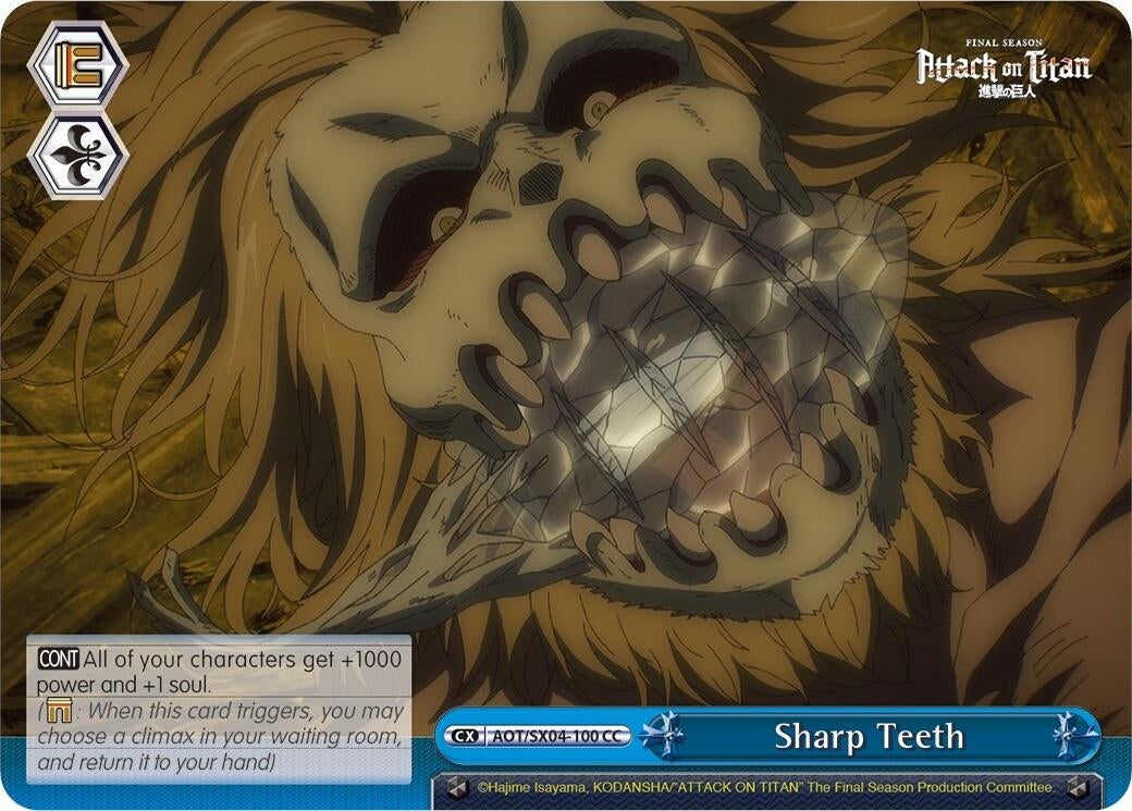 Sharp Teeth (4100) [AOT3] - Weiss Schwarz Single